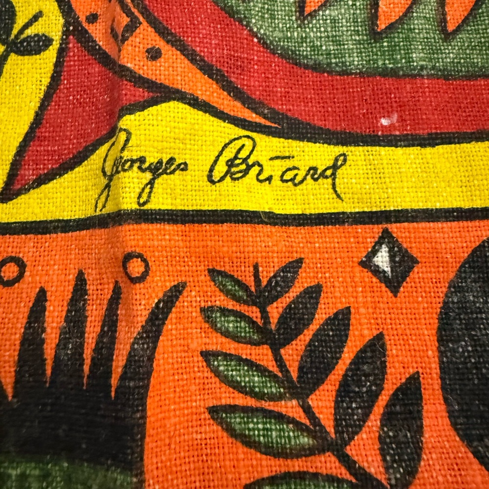 Georges Briard Rooster Novelty Print Vintage towel - Picture 4 of 8